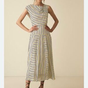 Reiss Raya Striped Maxi Dress